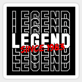 Legend Since 1983 Sticker